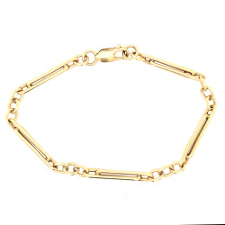 Pre Owned 9ct Tromebone Link Bracelet ZV854